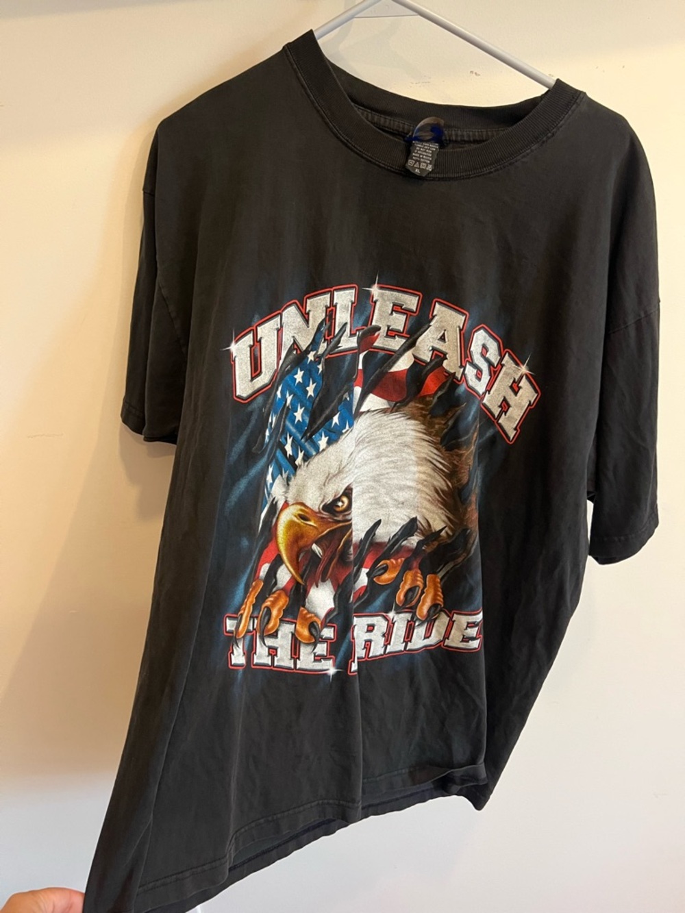 Unleash The Pride Black Graphic Eagle Tee